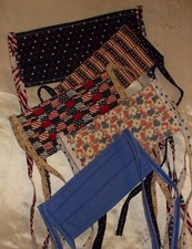 Lot / 5 Patriotic 4th July New Handmade Never Worn Face Masks Family Adult Child
