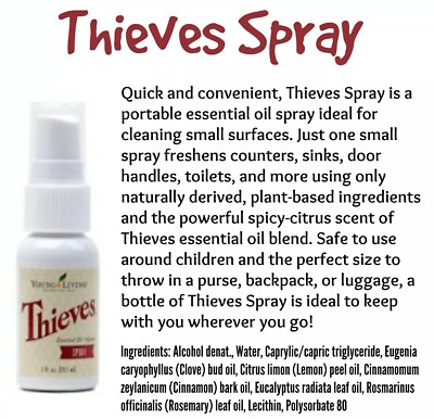 ** Young Living Ätherische Öle ** Diebes Spray 29,5 ml Reinigung kleiner Oberflächen
