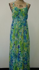 NWT Klozlyne turq maxi dress with spaghetti straps. Size s . sun dress summer