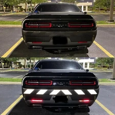 Reflective Shadow Chevron Black/White Ghost Decal Oralite RA Engineer Grade Tape