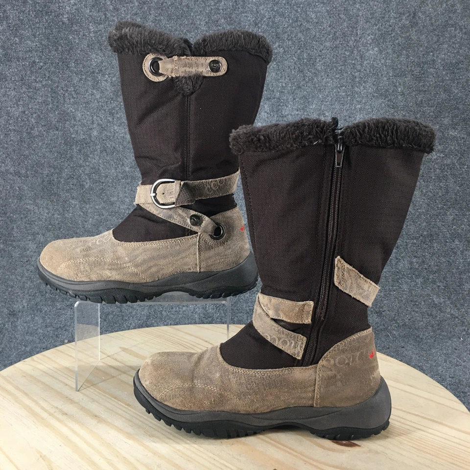 Baffin Boots Womens 8 Tantra Snow Brown Fur Lined Round Toe Mid-Calf 4710-0282 - Image 2 of 4