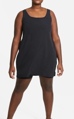plus size black nike dress