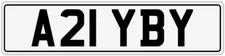 ABI ABY ABIGAIL ABBY ABYS NEAT OLD 3X3 PREFIX PRIVATE REGISTRATION PLATE A21 YBY