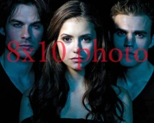 THE VAMPIRE DIARIES #310,IAN SOMERHALDER,nina dobrev,PAUL WESLEY,8X10 photo