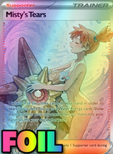 Pokemon Full Art Mistys Tears FOIL  Altered A...
