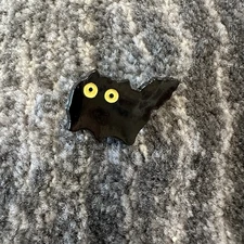 Black Cat Enamel Pin Scared Kitten Tail Up Sm Pupils Brooch Backpack Cat Lady