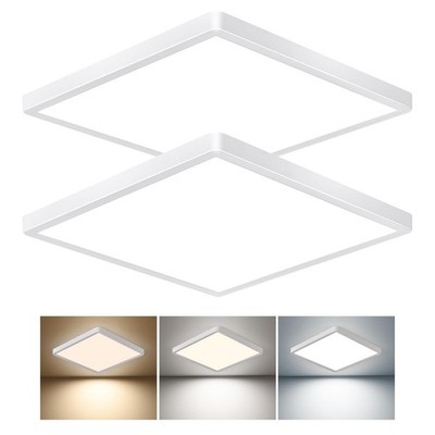 12 Inch Square LED Flush Mount Ceiling Light, 30W, 3000LM Square Light Fixtur...