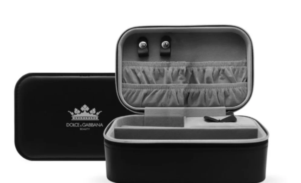 Dolce & Gabbana Beauty Travel Jewelry Case Organizer Black Crown Logo Grey...
Opens in a new window 