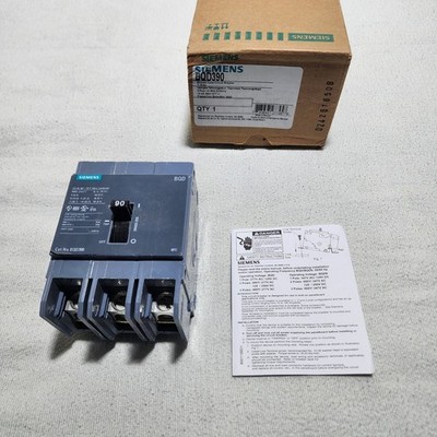 Siemens BQD390 - 90A 3 Pole Molded Case Circuit Breaker 240V 480Y/277V