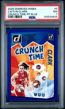 2025 PANINI DONRUSS WNBA CRUNCH TIME PRESS PROOF BLUE #5 CAITLIN CLARK PSA 7