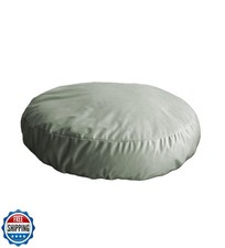 EechicSpace Round Dog Bed Cover Washable Sage Green Velvet 30 Inch