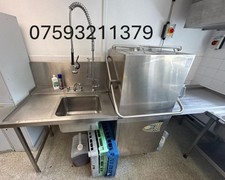 Classeq Hydro857, Pass-Through Dishwasher, With Internal Softener Sink Table