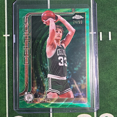 2026 Topps Chrome Larry Bird Celtics #143 Green Parallel #74/99
