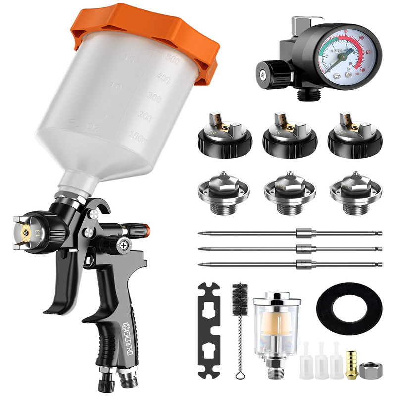 Sicopro Lvlp Air Paint Sprayer Gun For Cars House Painting Paint Guns
