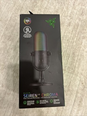 NEW, SEALED Razer Seiren V3 Chroma RGB USB Microphone with Tap-to-Mute Sensor