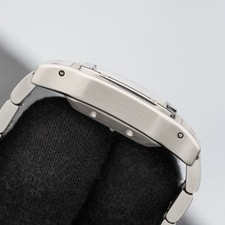 Cartier Santos Galbee Steel Automatic Watch 2423 24mm White Dial 5