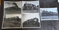 Vintage Union Pacific Railroad 8x10 Photo Steam Engine Locomotive Lot Of 5