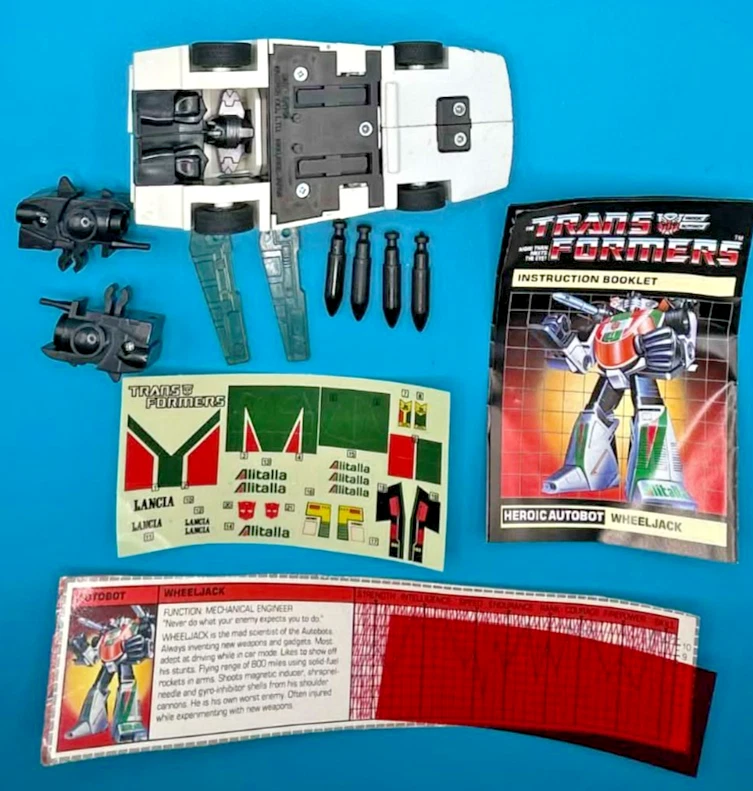 1984 WHEELJACK  100% COMPLETE w/TECH SPEC  G1 TRANSFORMERS UNUSED HIGH GRADE - Image 2 of 4