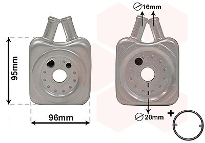VAN Wezel ÖLküHler, MotoröL U.A. FüR Audi, Ford, Seat, Skoda, VW-image