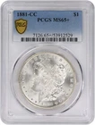 1881-CC Morgan Silver Dollar MS65+ PCGS
