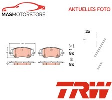 SATZ BREMSBELÄGE BREMSKLÖTZE VORNE TRW GDB2478 A FÜR JEEP AVENGER ELECTRIC