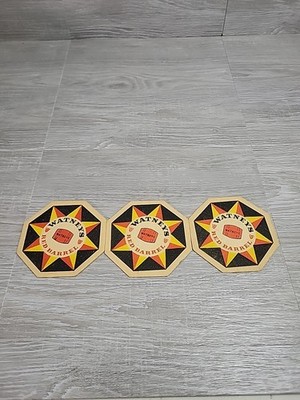Watneys Red Barrel Beer Coaster Lot Of 3 Britain Brittish Beer