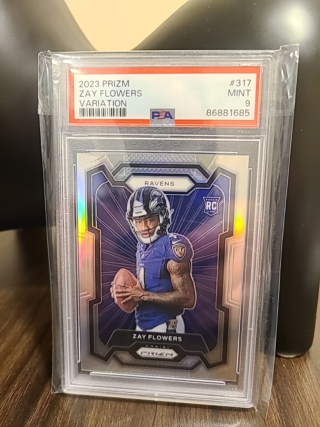 2023 Panini Prizm - Rookie Variation Zay Flowers #317 Silver Prizm (RC)