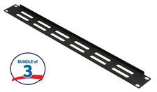 Gator GRW-PNLVNT1 Vented Flanged Rack Panel 1U - 3 Pack