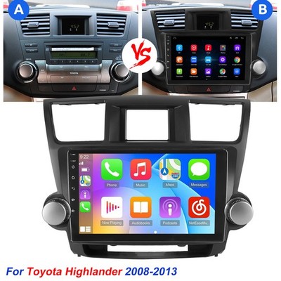 Android 15 Navi CarPlay Car Stereo Radio GPS For 2008-2013 Toyota Highlander US