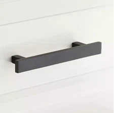 Signature Hardware 453284 4" Covello Solid Brass Cabinet Pull-Matte Black