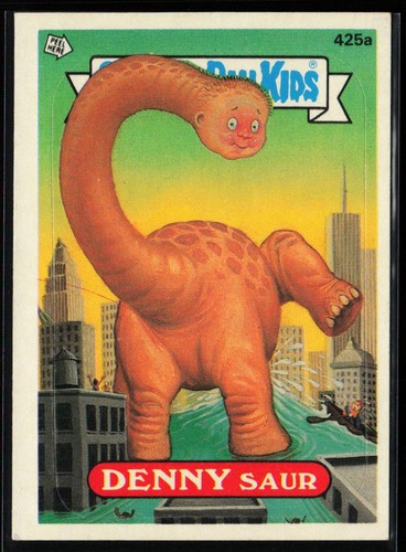 DENNY Saur #425a 1987 Garbage Pail Kids card