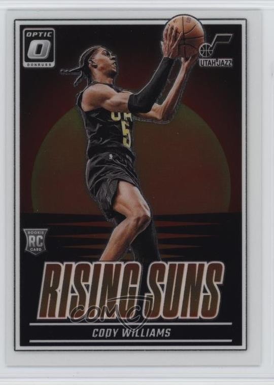 2024-25 Panini Donruss Optic Rising Suns Cody Williams #8 0z9a