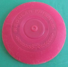 Wham-O Regular Frisbee Pink Flying Disc Original 1966 Magenta Hot Pink 8.75 Wide