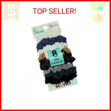 Scunci Effortless Beauty Mini Scrunchies No-damage Assorted Denim-Colors Elastic