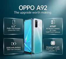 OPPO A92 BLUE LTE 128GB 8GB RAM Unlocked International