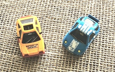 2 Vintage 1980s Tonka Turbo Tricksters Pull Back Penny Racers 044