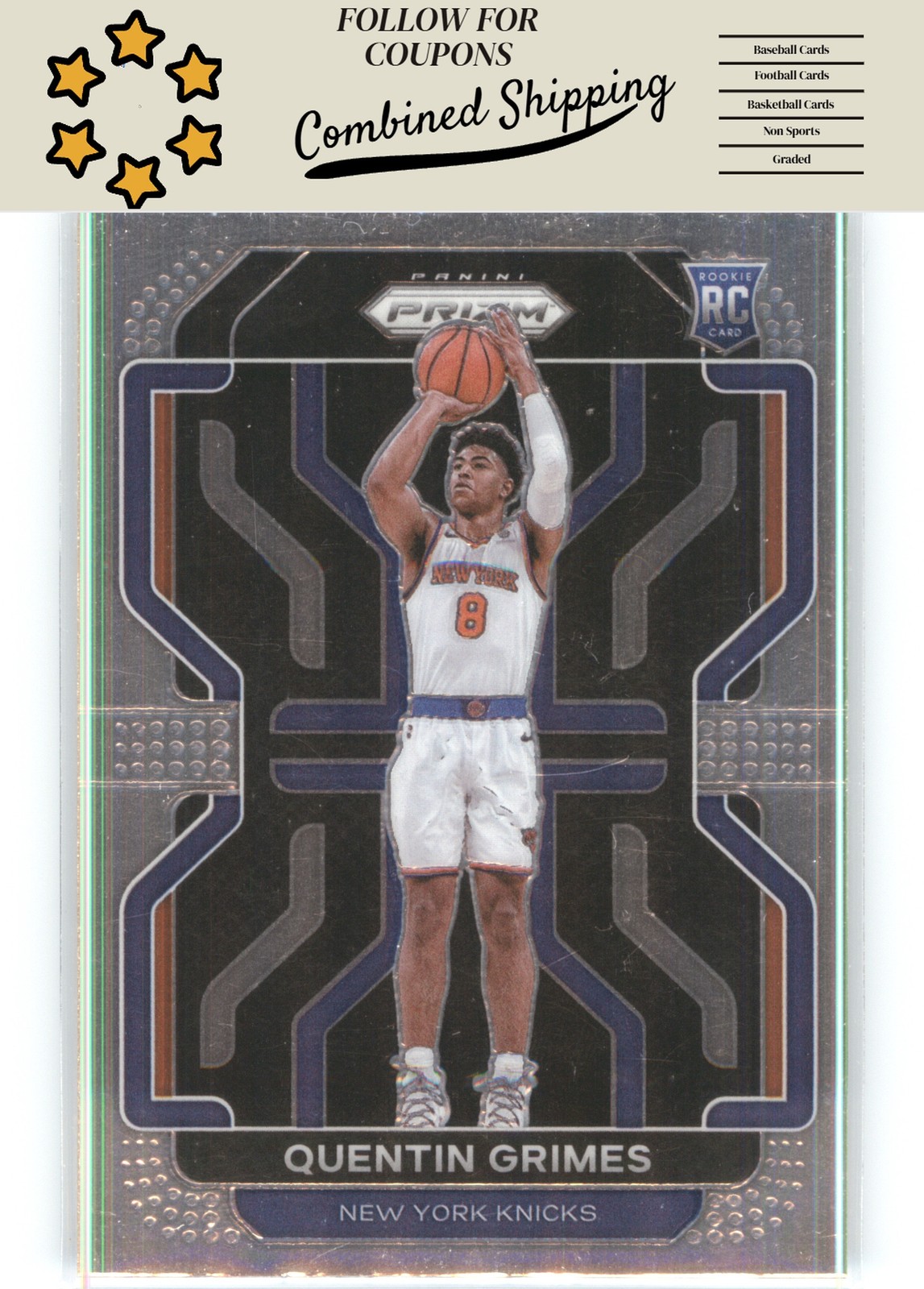 2021-22 Panini Prizm #285 Quentin Grimes