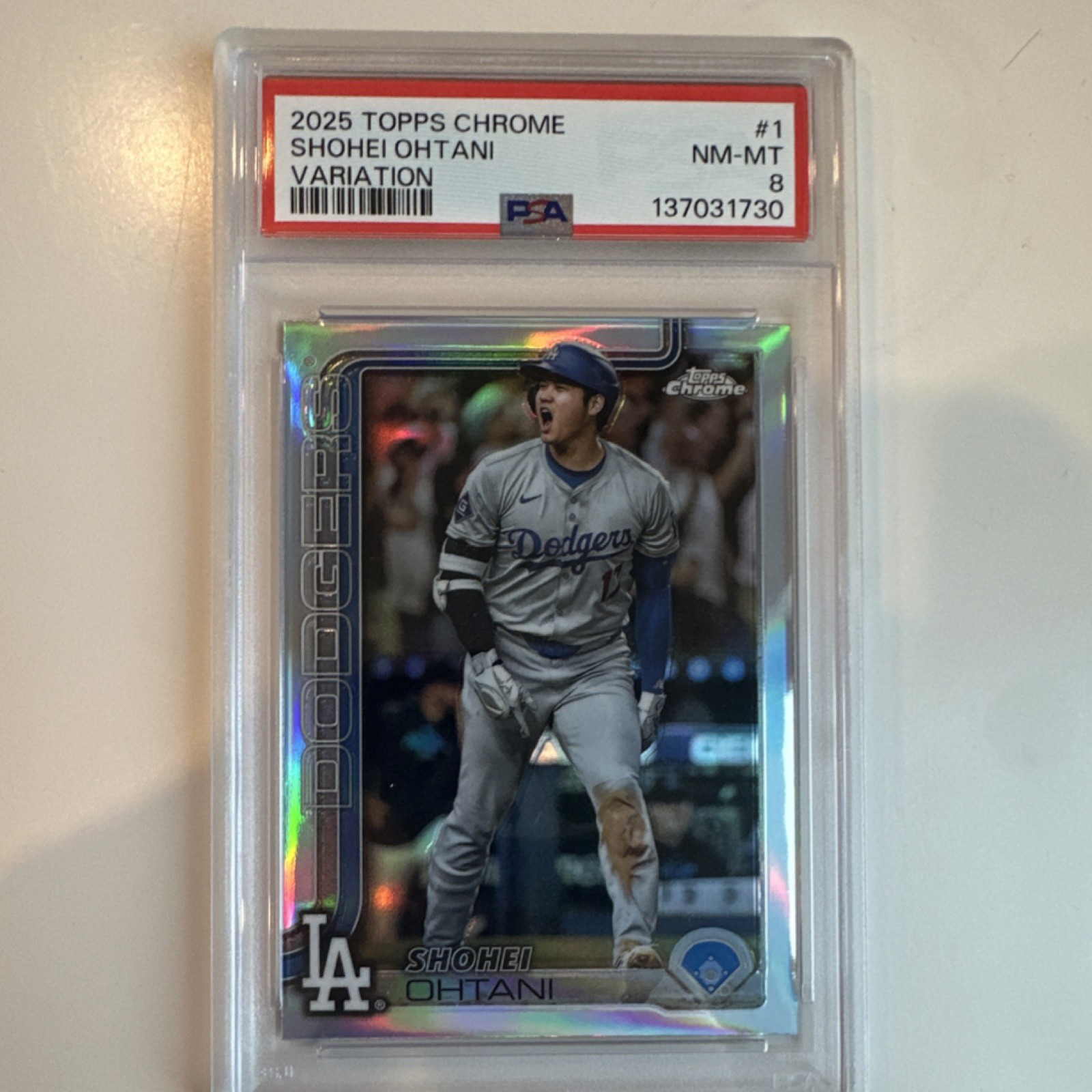 Topps Chrome Shohei Ohtani front