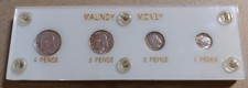 1902 GREAT BRITAIN Maundy Set, 1 2 3 4 Pence Uncirculated Coins w/Capitol Holder