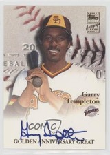 2001 Topps Golden Anniversary Auto Garry Templeton #GAA-GT Auto 04at