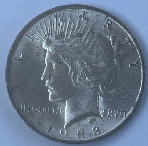 1923 PHILADELPHIA PEACE SILVER DOLLAR UNC U.S. MINT  COIN