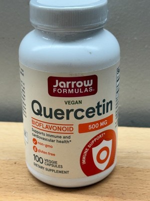 Jarrow Quercetin 500mg Capsules for Cardiovascular & Immune Health, 100 ct