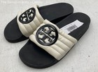 Tory Burch Womens White Black Leather Slip On Slide Sandals Size US 7 — photo 4