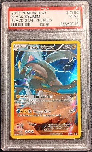 2015 POKEMON XY BLACK STAR PROMO BLACK KYUREM #XY80 PSA 9 MINT