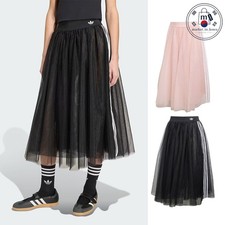Adidas Originals Tulle Skirt Women Black Pink Asia Fit KS6563 KS6562