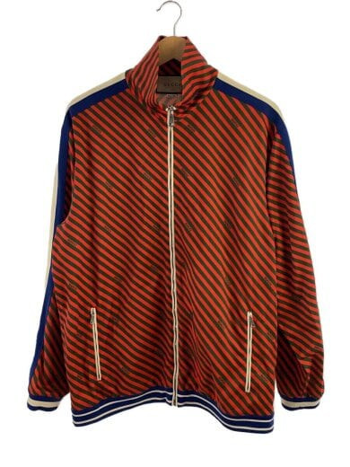 GUCCI/Stripe Track Jacket/M/Polyester/RED/Stripe/575775 GUCCI/Stripe Track Jacket/M/Polyester/RED/Stripe/575775