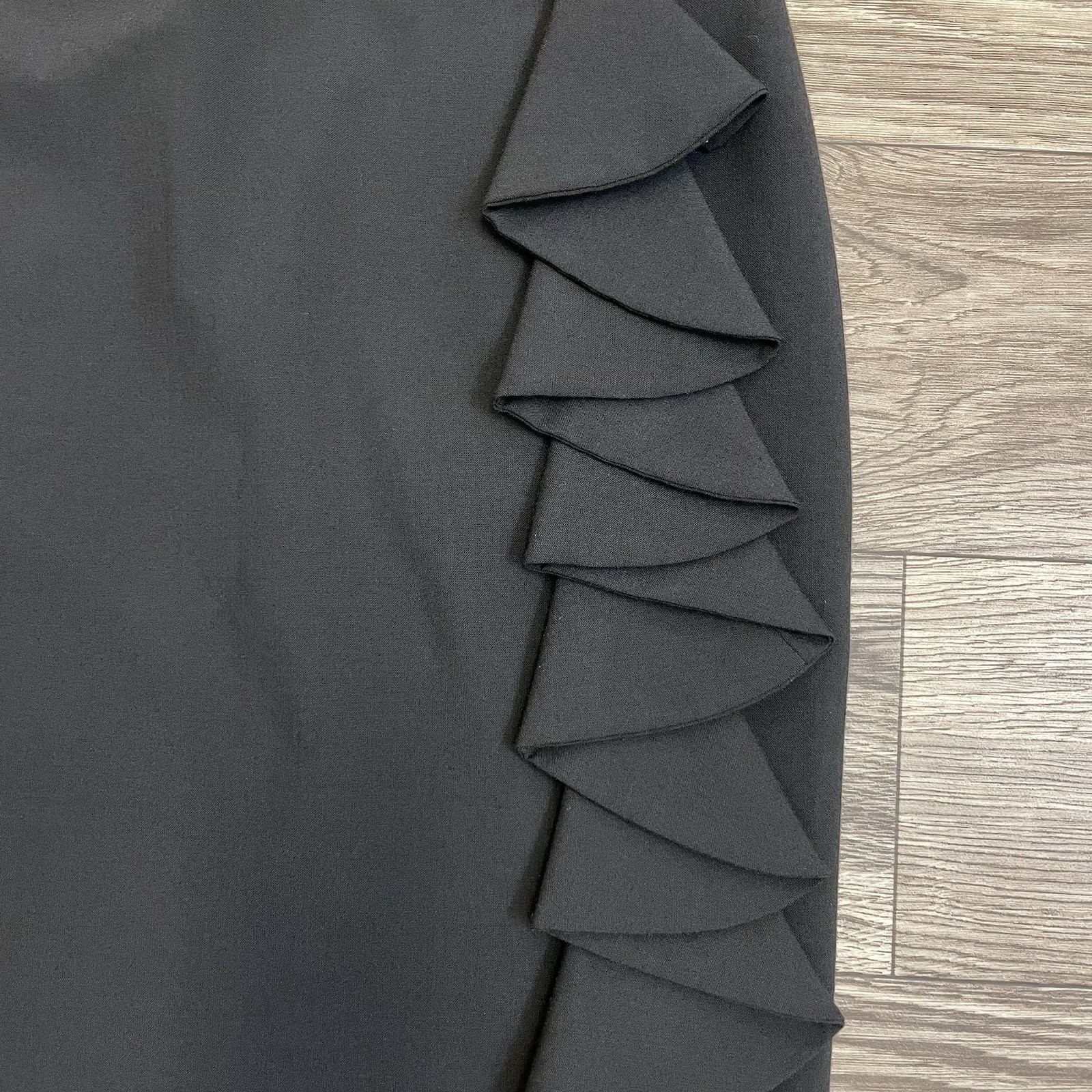 Express Design Studio Black Cascading Ruffle Offi… - image 9