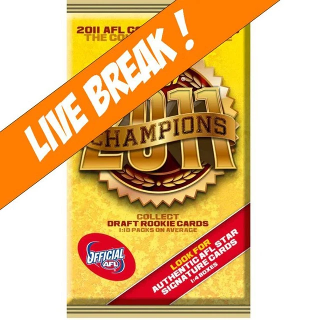 [ Live Break ] 2011 AFL Champions Cards Booster Pack