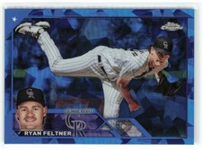 Ryan Feltner 2023 Topps Chrome Update Sapphire Edition Colorado Rockies #USCS84