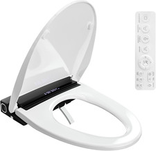 Smart Heated Electric Toilet Seat with Warm Water  Self-Cleaning Nozzle